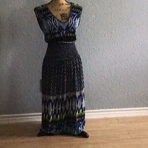 Vibrant Patterned Maxi Dress